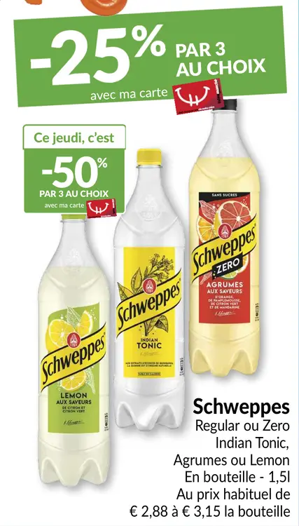 Offre: Regular ou Zero Indian Tonic, Agrumes ou Lemon