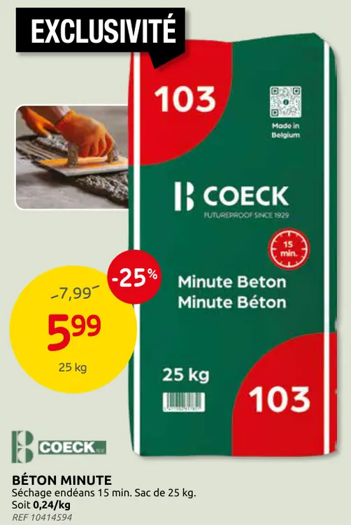 Offre: Béton minute