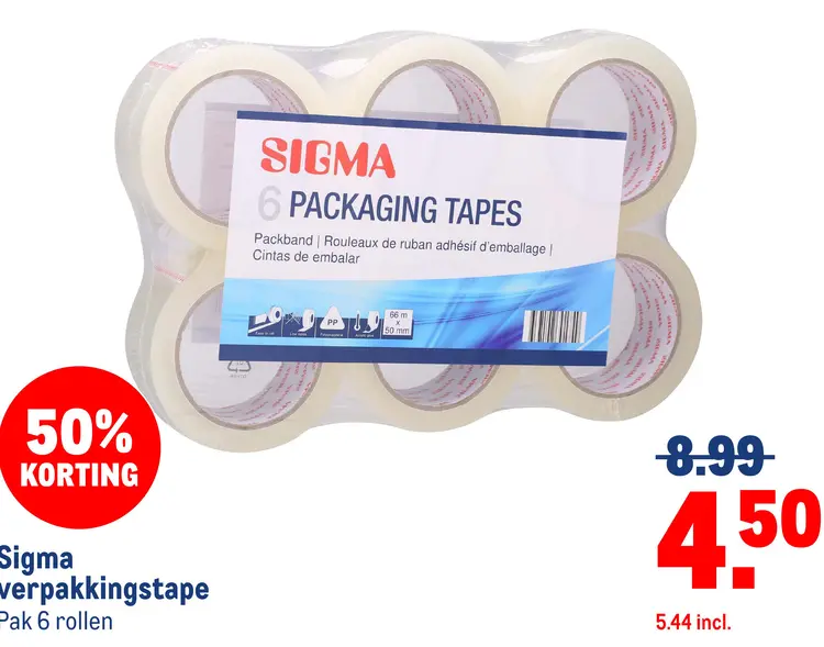 Aanbieding: verpakkingstape
