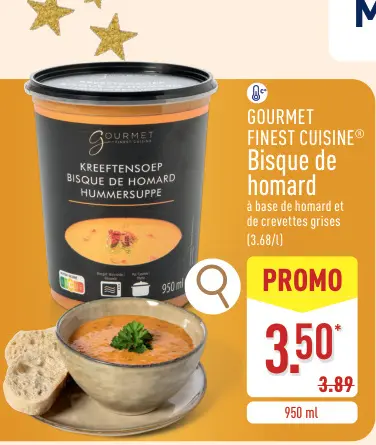 Offre: Bisque de homard