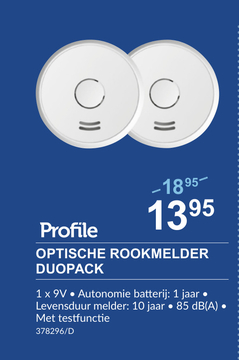 Aanbieding: OPTISCHE ROOKMELDER DUOPACK