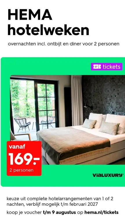 Aanbieding: HEMA hotelweken