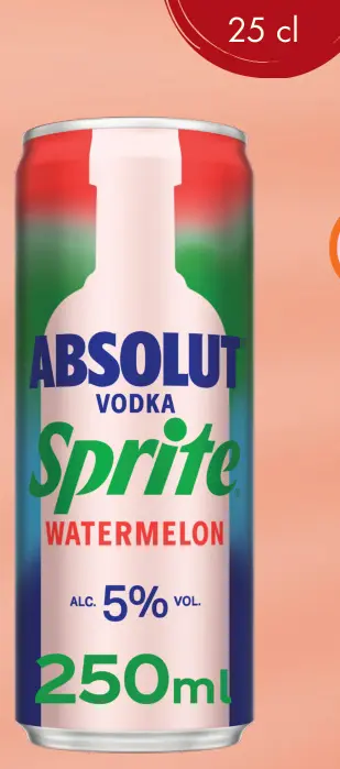 Aanbieding: Absolut Vodka Sprite Watermelon