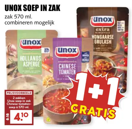 Aanbieding: Soep in zak