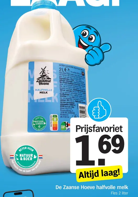 Aanbieding: Halfvolle melk