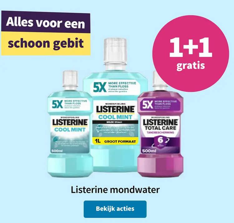 Aanbieding: Listerine mondwater