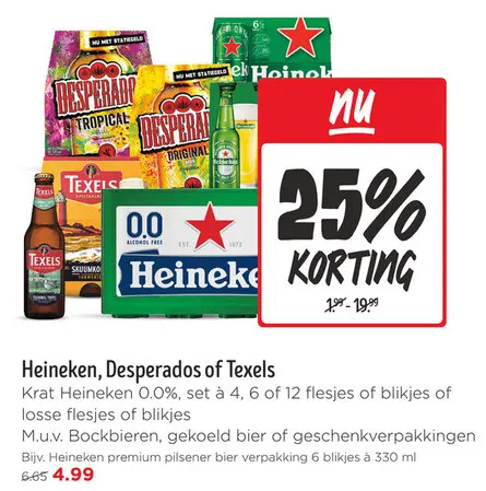 Aanbieding: Heineken, Desperados of Texels