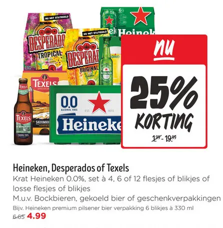 Aanbieding: Heineken, Desperados of Texels