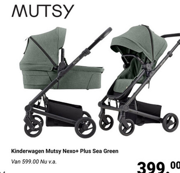 Aanbieding: Kinderwagen Mutsy Nexo+ PLUS Complete Sea Green/Black