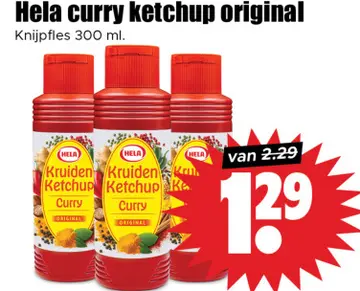Aanbieding: Hela curry ketchup original