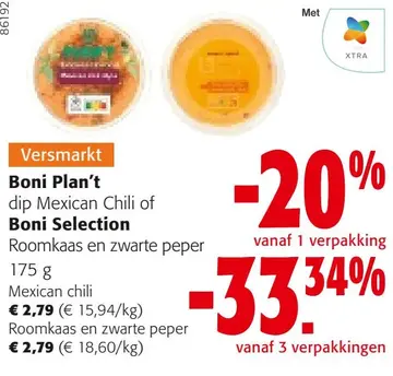 Aanbieding: Plan't dip Mexican Chili of Selection Roomkaas en zwarte peper