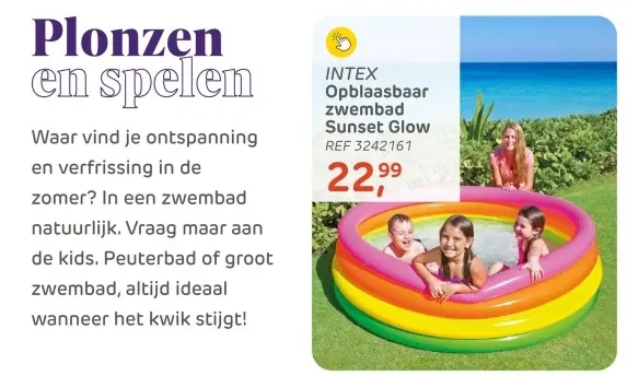 Aanbieding: Opblaasbaar zwembad Sunset Glow