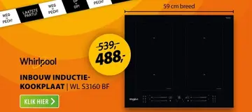 Aanbieding: Inbouw inductie-kookplaat | wl s3160 bf