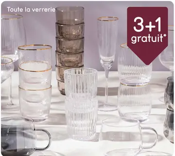 Offre: Toute la verrerie