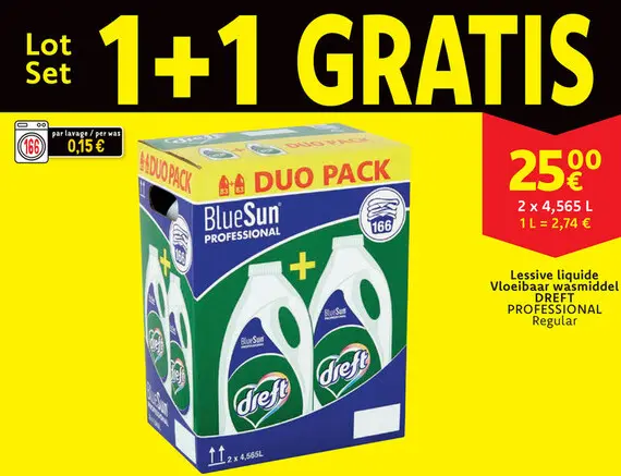 Offre: Lessive liquide / Vloeibaar wasmiddel