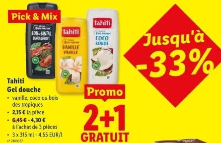 Offre: Gel douche