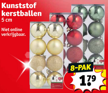 Aanbieding: Kunststof kerstballen