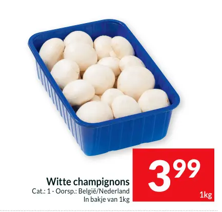 Aanbieding: Witte champignons