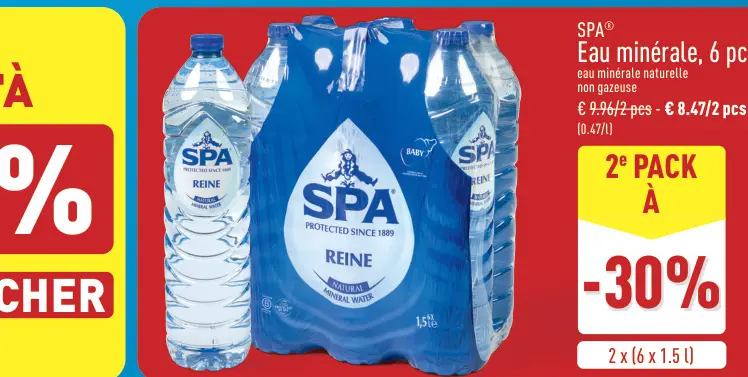 Offre: SPA® Eau minérale