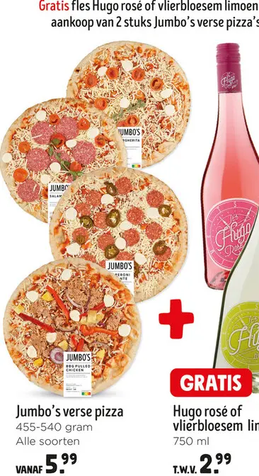 Promotie: Jumbo's verse pizza