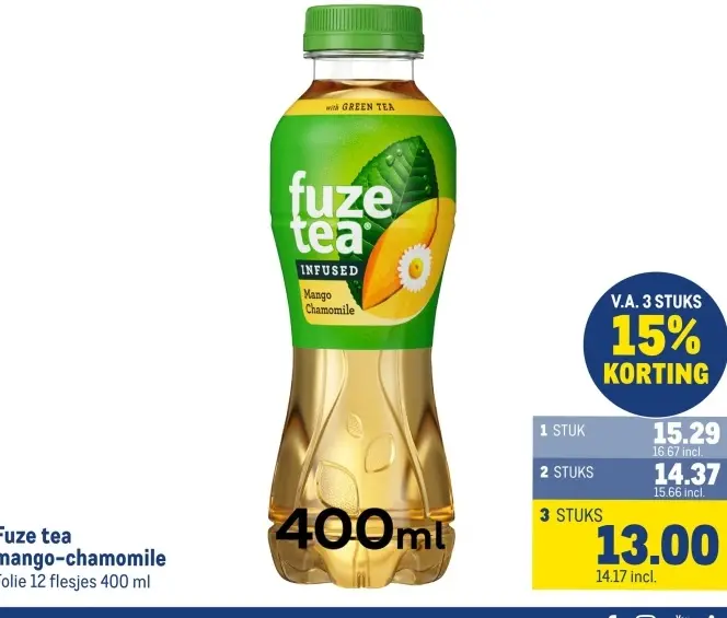 Aanbieding: Fuze tea mango-chamomile