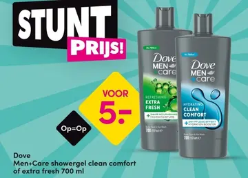 Aanbieding: Dove Men+Care showergel clean comfort of extr