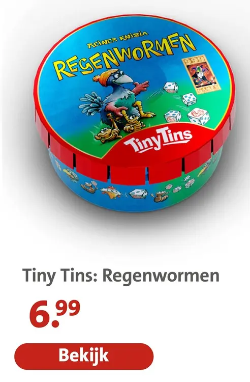 Aanbieding: Tiny Tins: Regenwormen