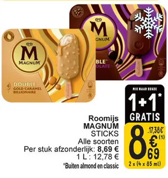 Aanbieding: Roomijs MAGNUM STICKS