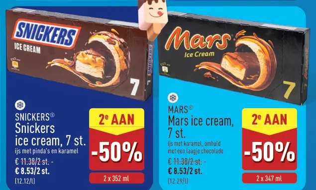 Promotie: Snickers ice cream
