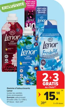 Offre: Gamme d'adoucissants Lenor