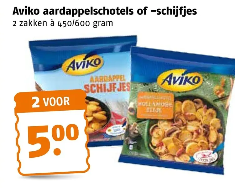 Aanbieding: Aviko aardappelschotels of -schijfjes