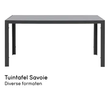Aanbieding: Tuintafel Savoie - aluminium/glas antraciet - 75x160x90 cm