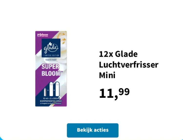 Aanbieding: Glade Luchtverfrisser Mini