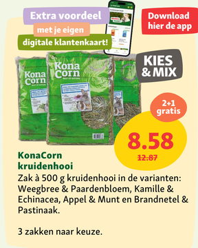 Aanbieding: KonaCorn kruidenhooi