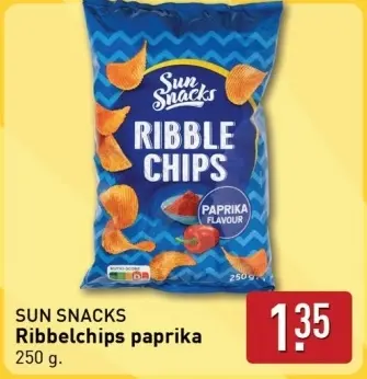 Aanbieding: Ribbelchips paprika