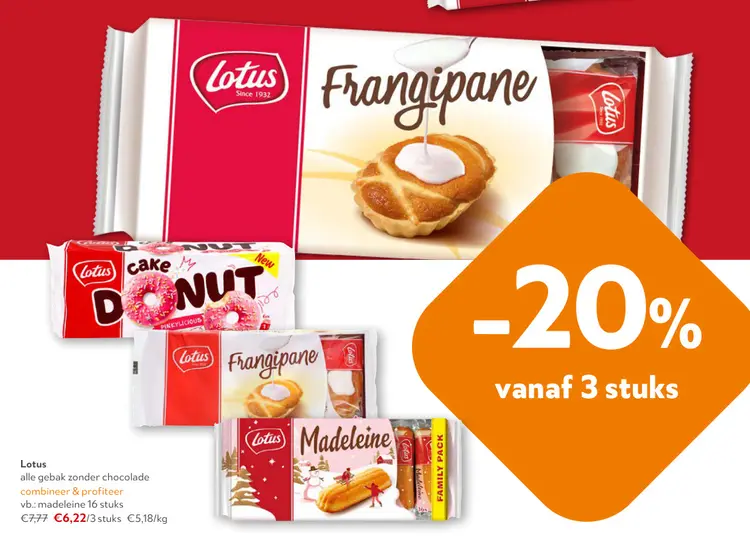 Aanbieding: Lotus gebak zonder chocolade