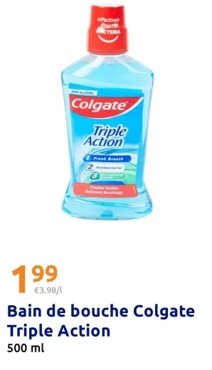 Offre: Bain de bouche Colgate Triple Action
