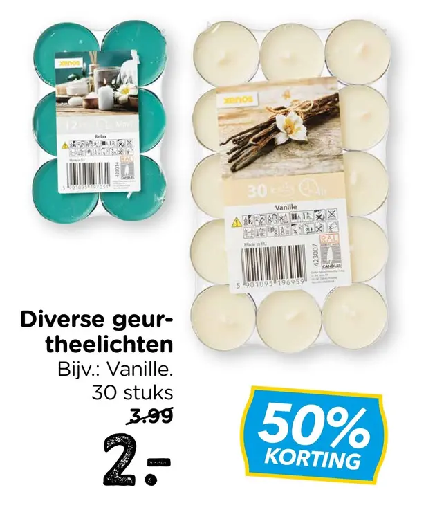 Aanbieding: Diverse geurtheelichten