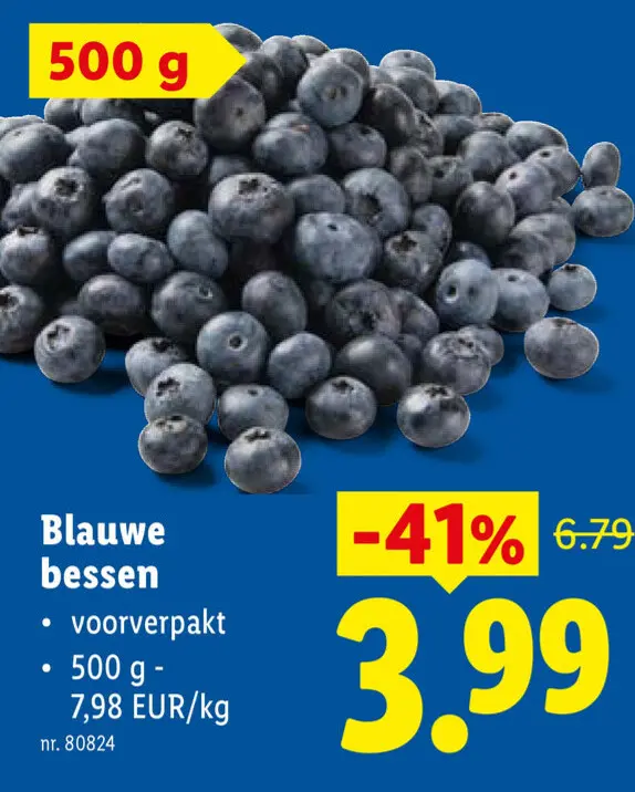 Promotie: Blauwe bessen