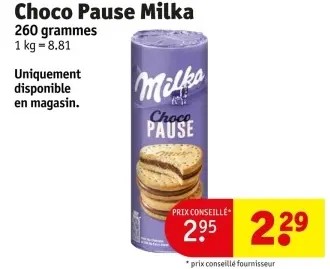 Offre: Choco Pause Milka