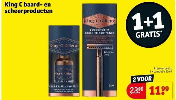 Promotie: King C baard- en scheerproducten