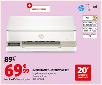 Aanbieding: Imprimante HP envy 6132e