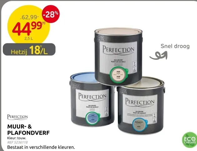 Promotie: Muur- & plafondverf