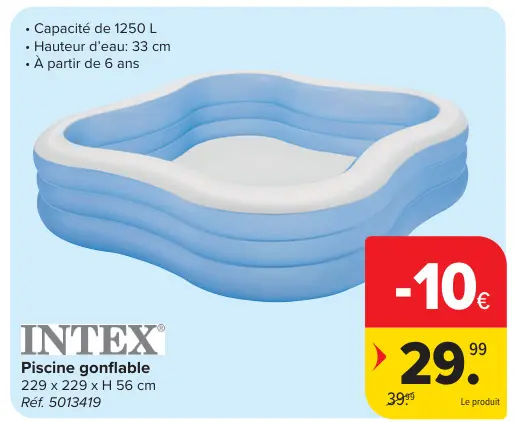 Offre: Piscine gonflable