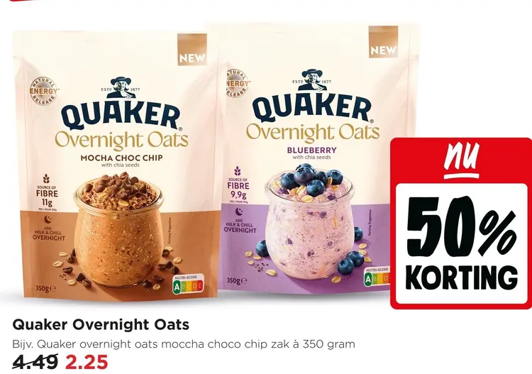 Aanbieding: Quaker Overnight Oats