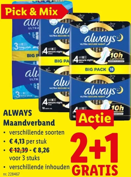 Promotie: Maandverband