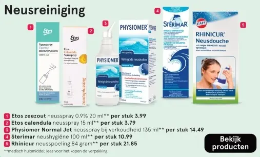 Aanbieding: Neusreinigingproducten