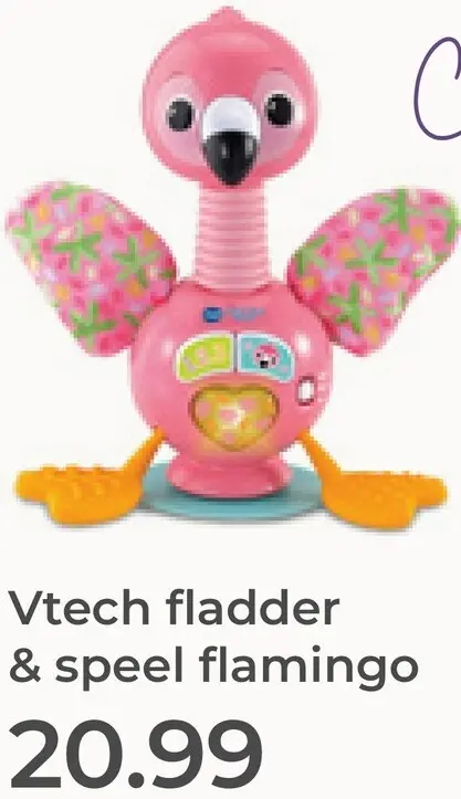 Aanbieding: Fladder & speel flamingo