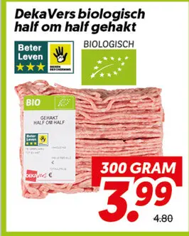 Biologisch half om half gehakt