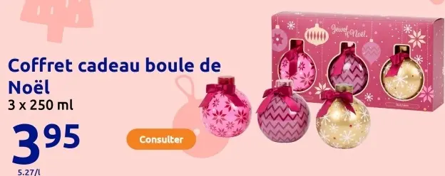 Offre: Coffret cadeau boule de Noël